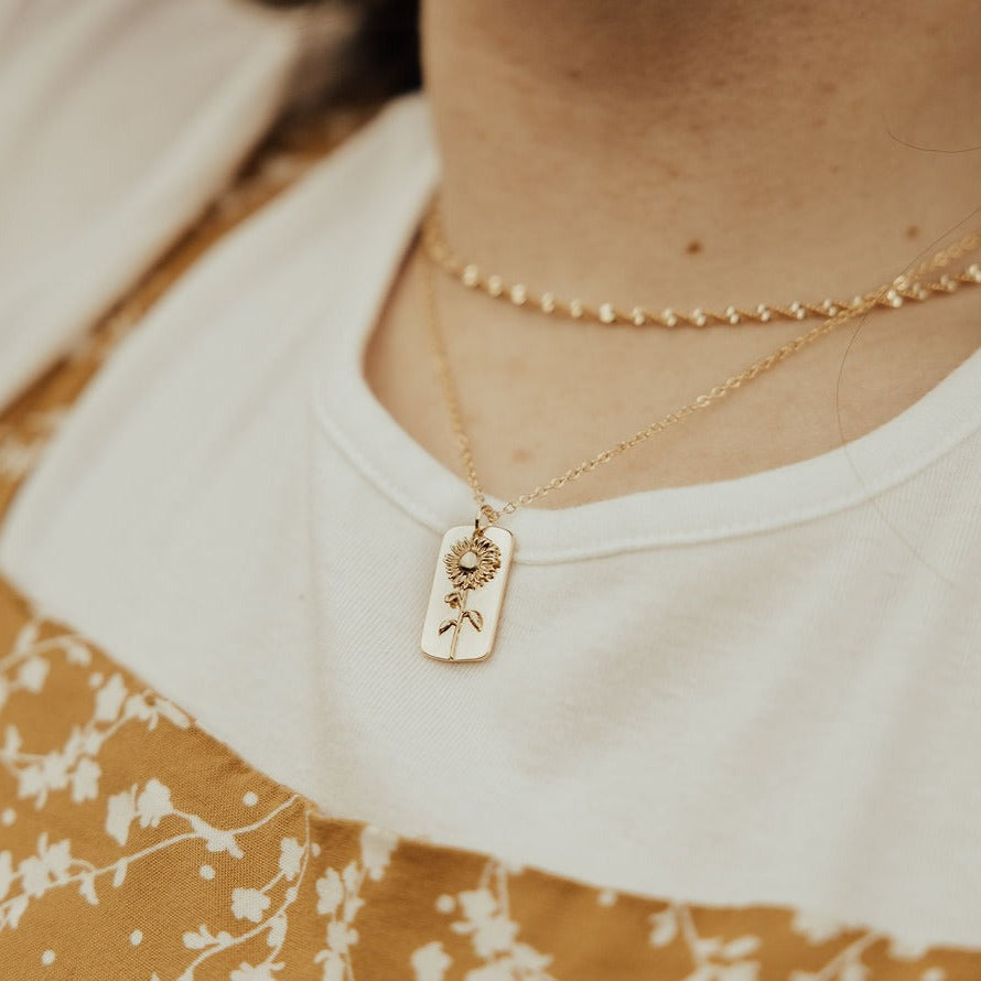 ONLINE EXCLUSIVE - Sunflower necklace