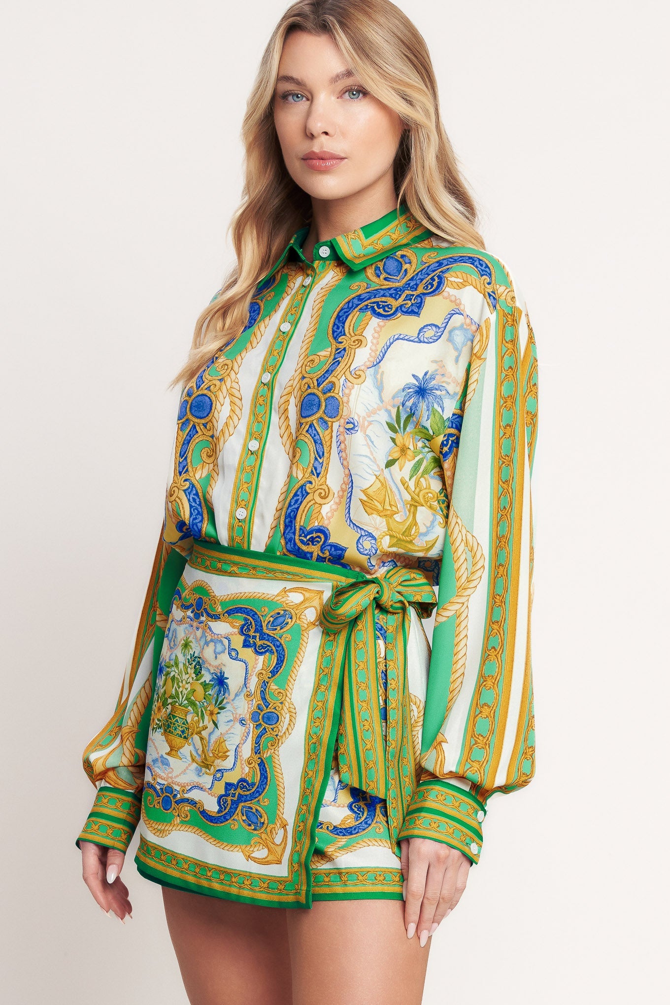 ONLINE EXCLUSIVE - Vintage heiress woven skort