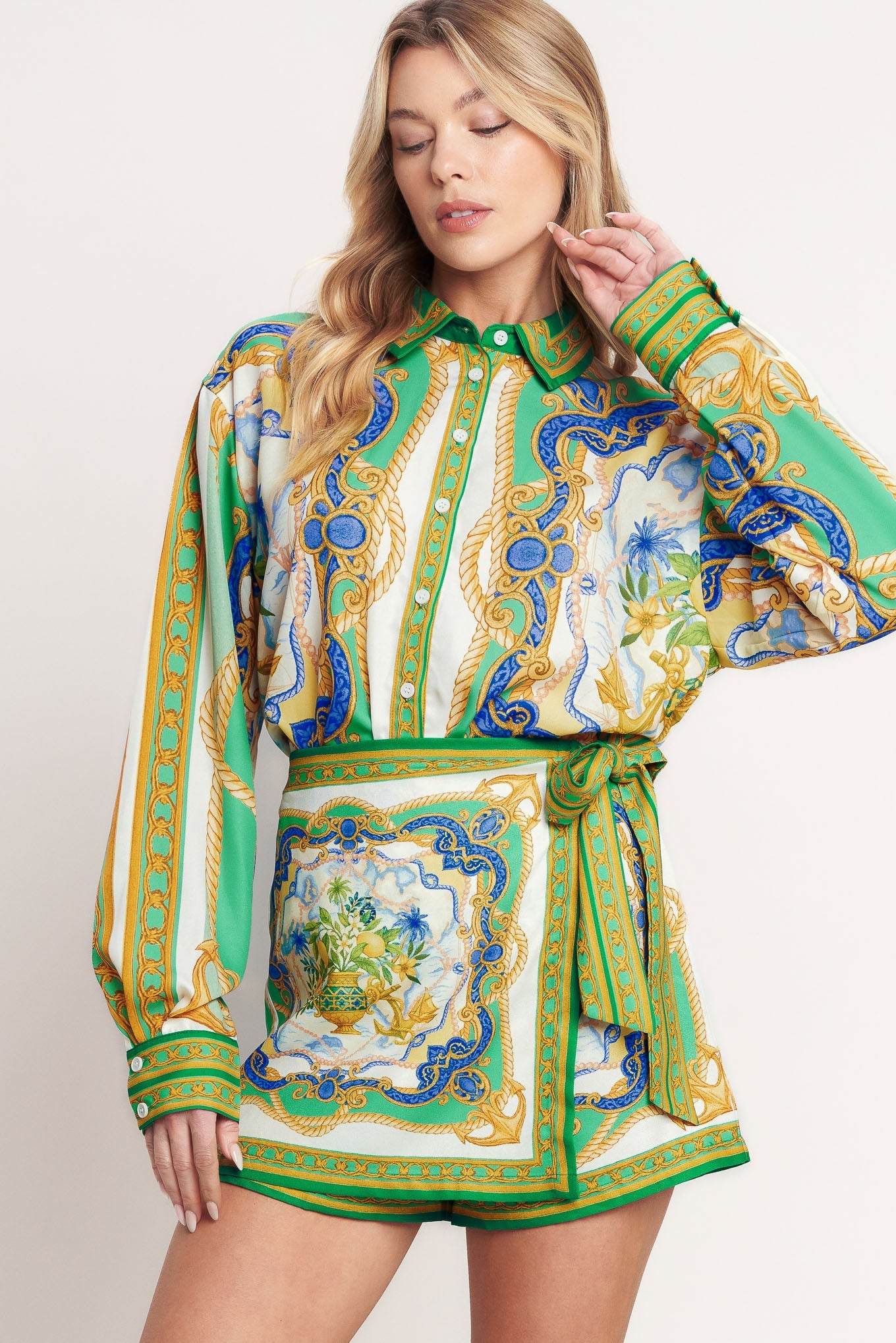 ONLINE EXCLUSIVE - Vintage heiress woven skort