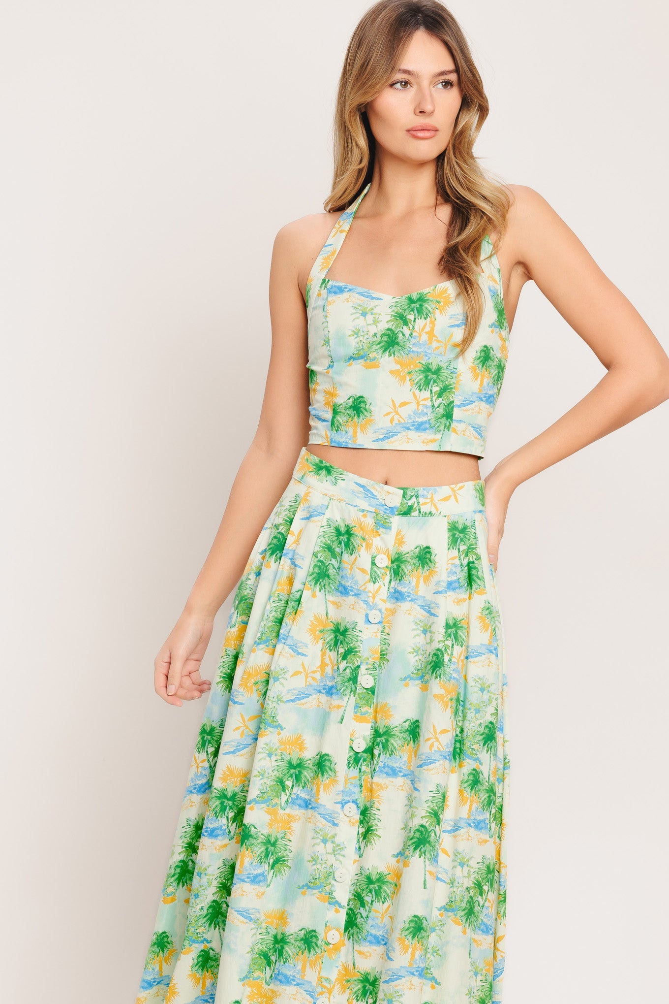 ONLINE EXCLUSIVE - Picture perfect top and skirt set