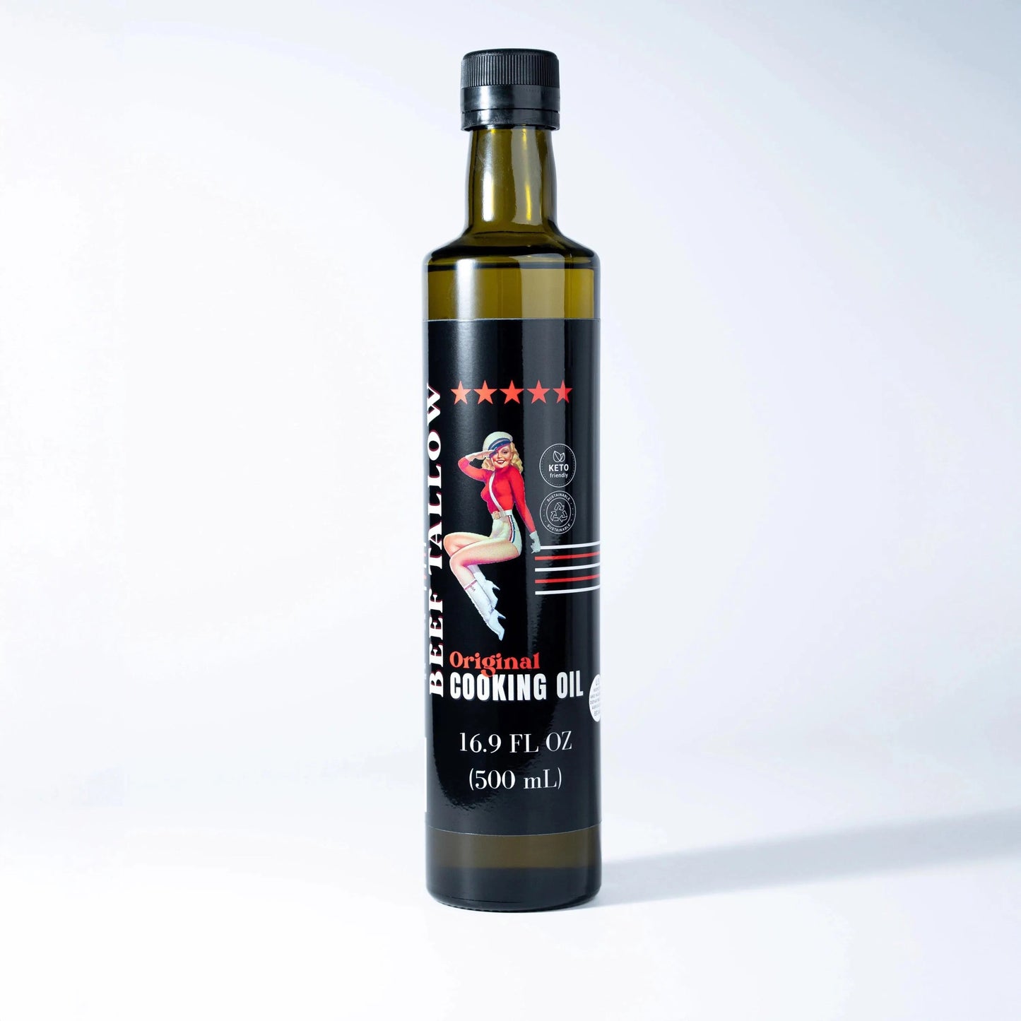ONLINE EXCLUSIVE Lady May Tallow Cooking Oil Trio Bundle | Grass-Fed Beef Tallow & Olive Oil | Original, Rosemary Garlic & Lemon Pepper | Clean High-Heat Cooking from Our Restaurant Kitchen