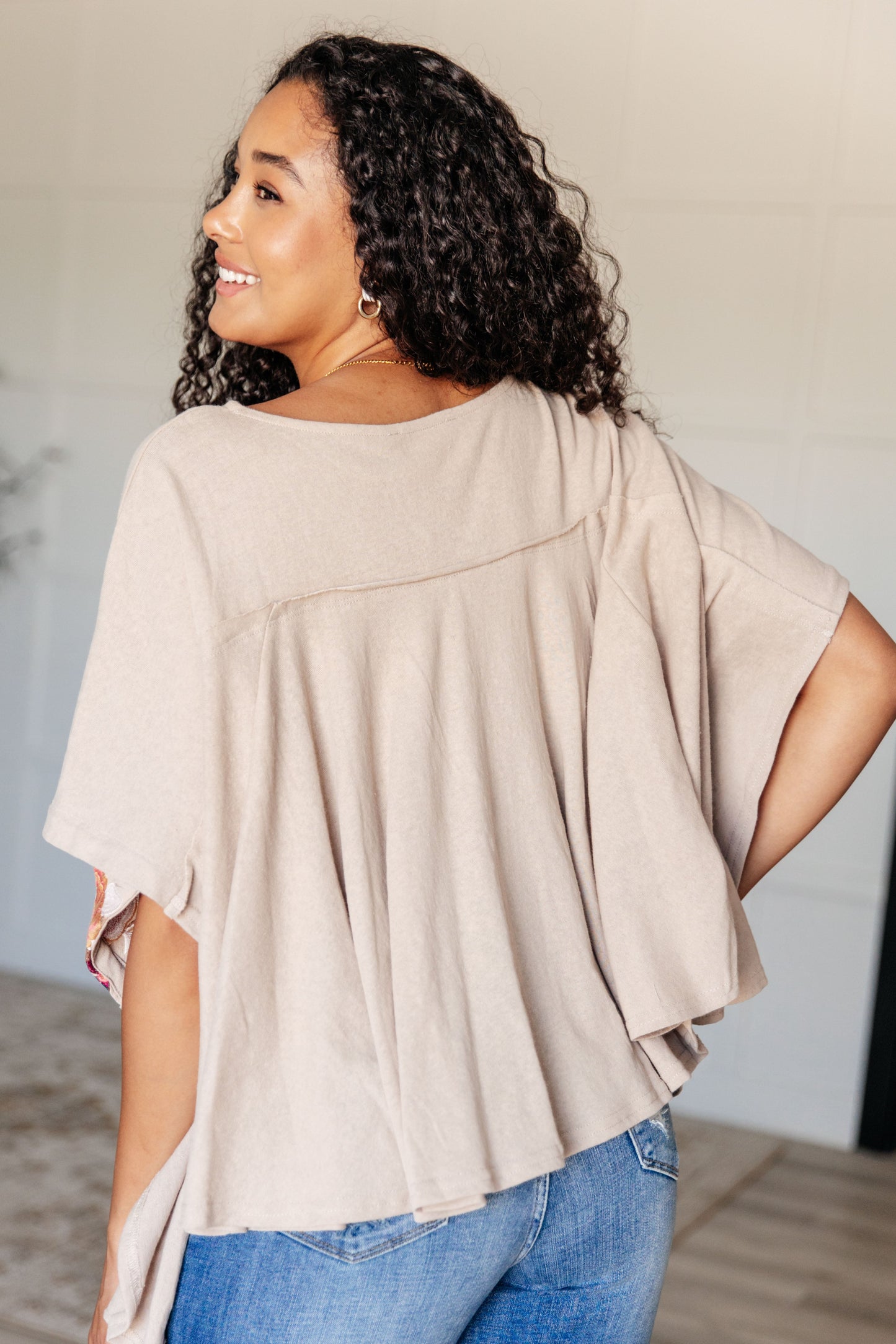 ONLINE EXCLUSIVE Isabel Embroidered Tunic in Mocha