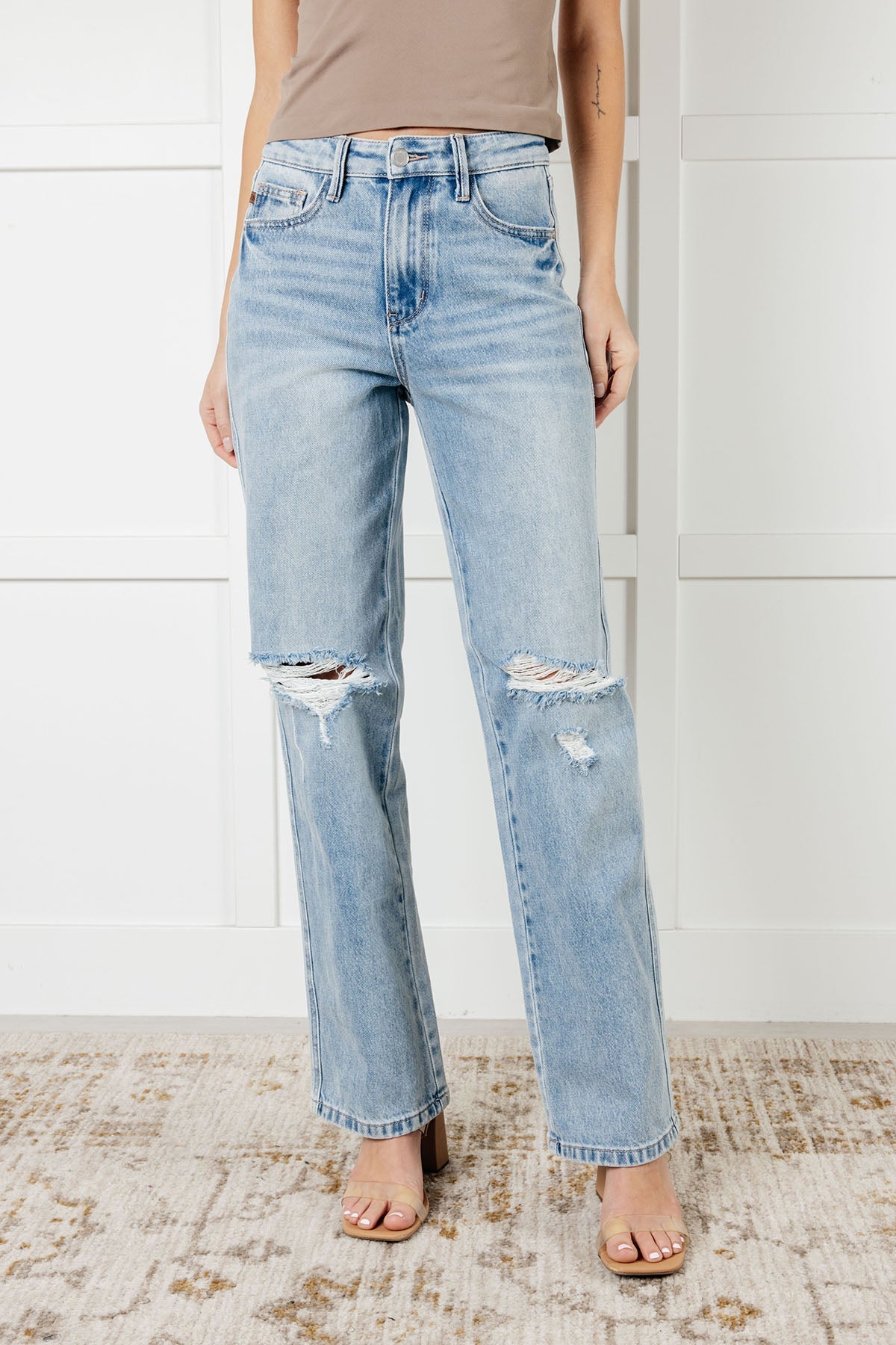 ONLINE EXCLUSIVE Judy blue Patricia High Rise Rigid Magic 90's Straight Jeans