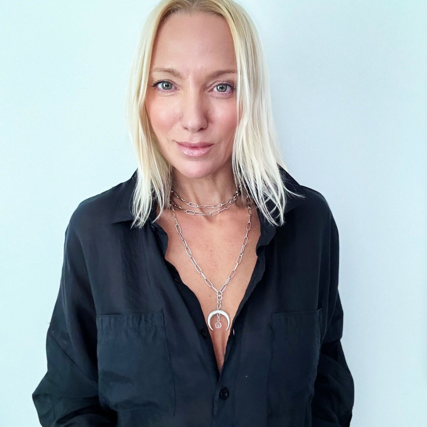 ONLINE EXCLUSIVE - Grateful crescent moon necklace