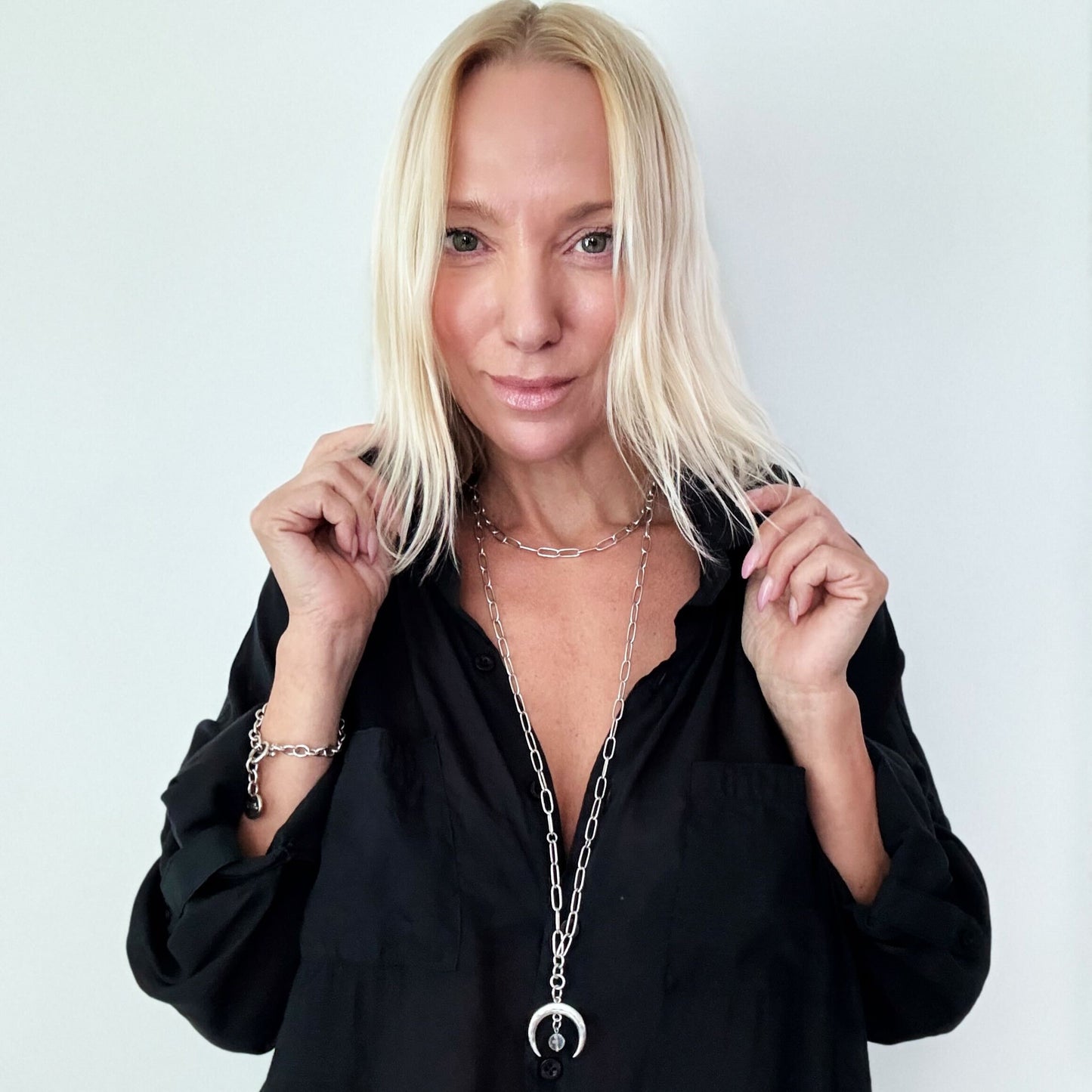 ONLINE EXCLUSIVE - Grateful crescent moon necklace