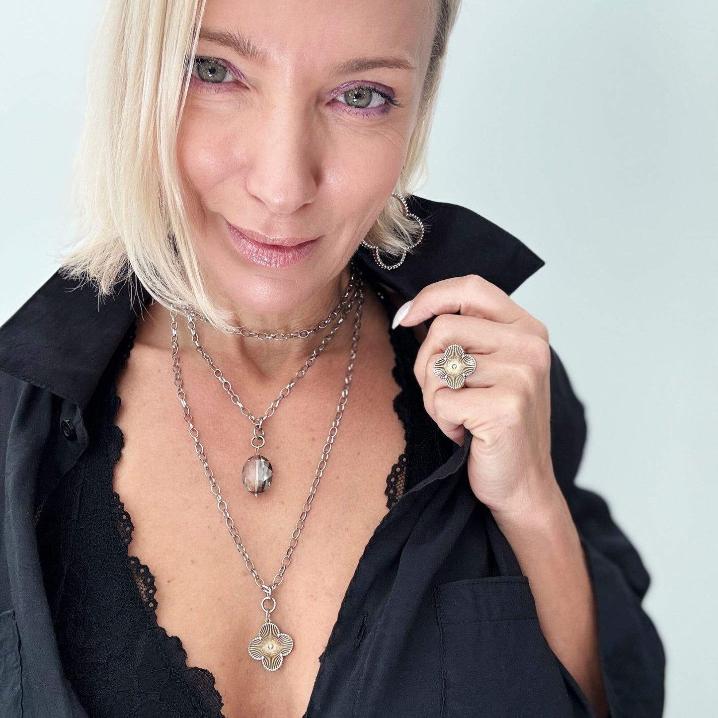 ONLINE EXCLUSIVE - All is well clover necklace