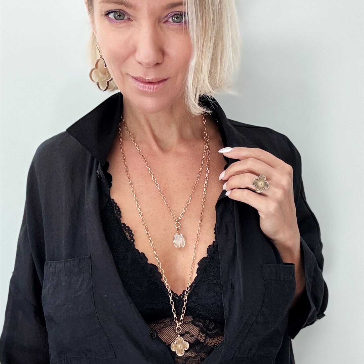 ONLINE EXCLUSIVE - All is well clover necklace