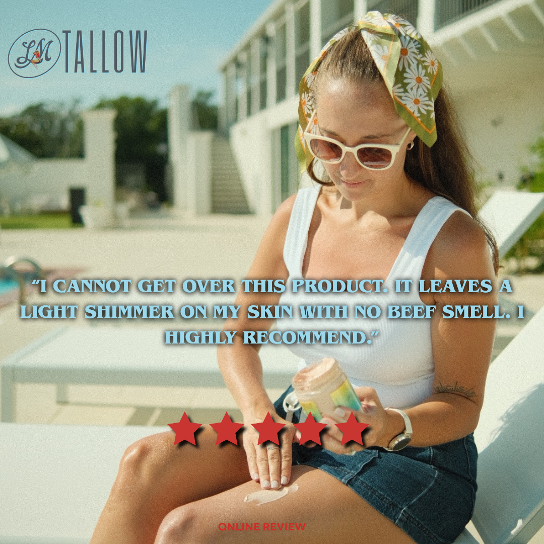 ONLINE EXCLUSIVE Luminous Bronze Whipped Tallow Moisturizer - Natural Bronzing Body Butter with Mica