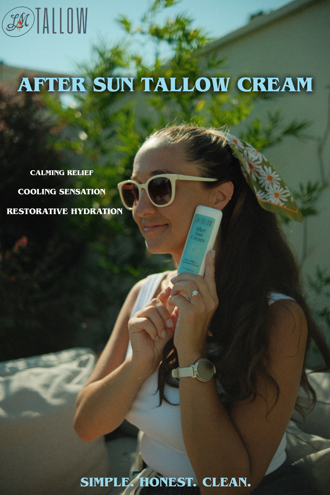 ONLINE EXCLUSIVE Tallow After Sun Cream - Natural Sunburn Relief & Skin Recovery with Calendula, Aloe & Lavender