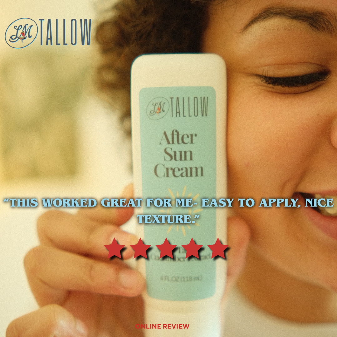 ONLINE EXCLUSIVE Tallow After Sun Cream - Natural Sunburn Relief & Skin Recovery with Calendula, Aloe & Lavender