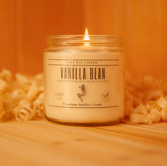 ONLINE EXCLUSIVE - Lady May Tallow "Classic" Tallow & Beeswax Candle