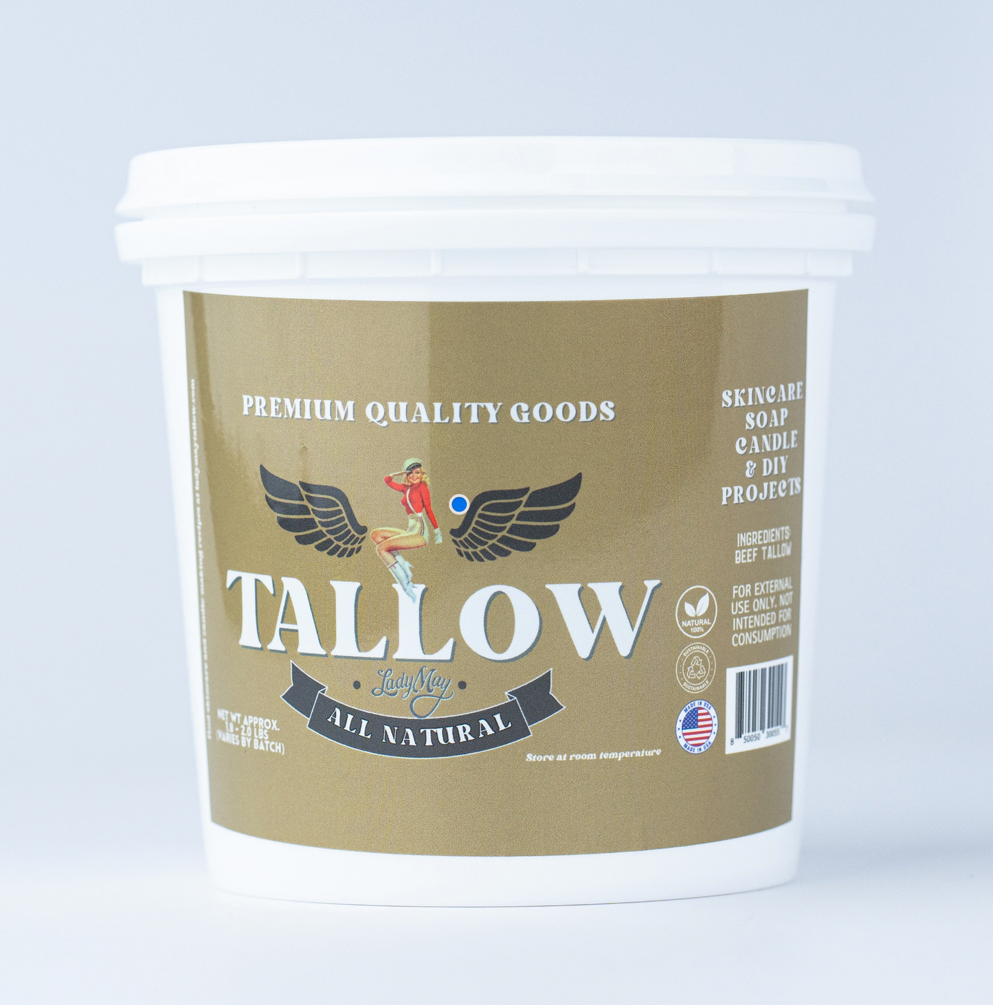 ONLINE EXCLUSIVE - Bulk Grass-Fed Beef Tallow for Soap, Skincare & Candles
