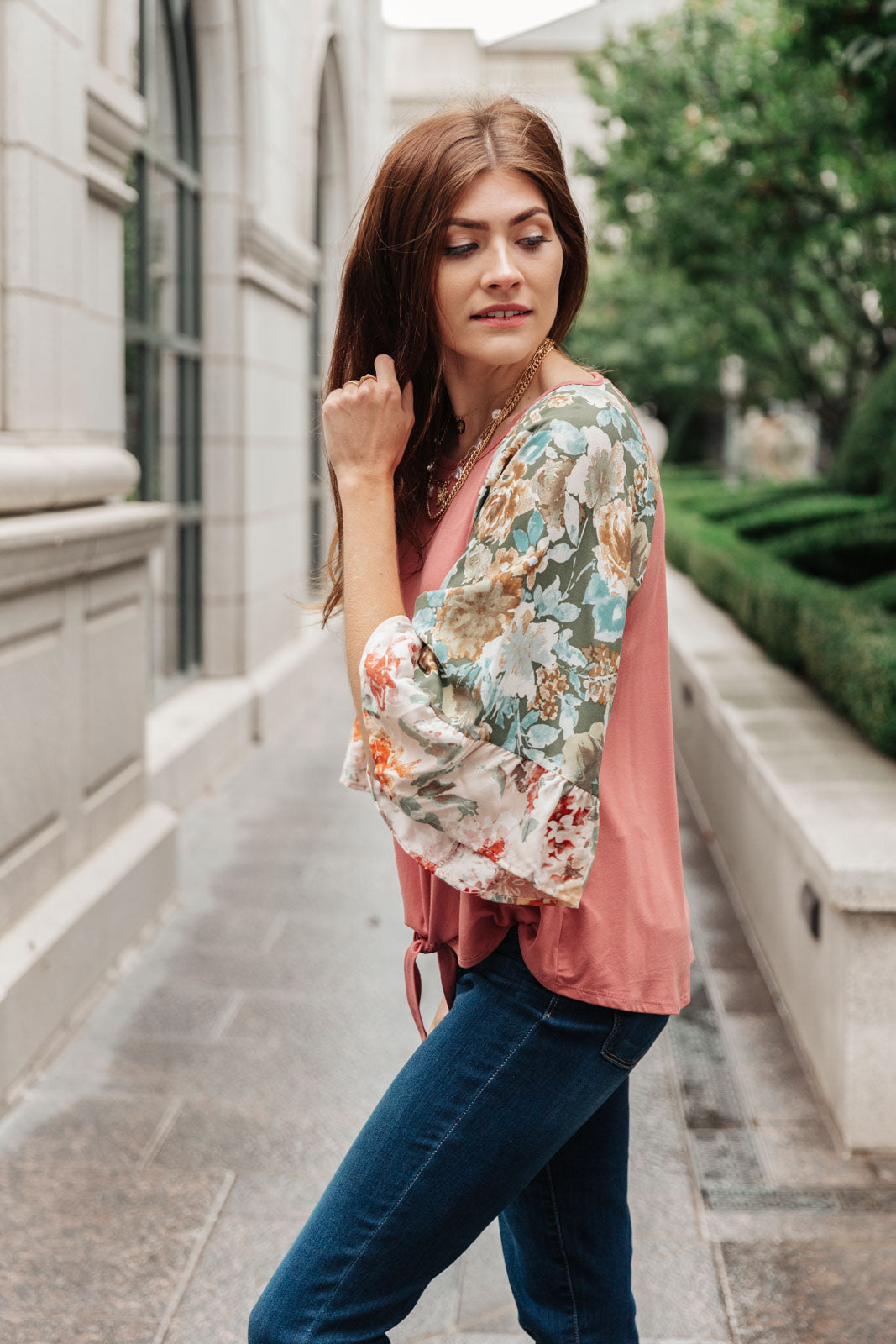 ONLINE EXCLUSIVE Wear Your Floral On Your Sleeves Top