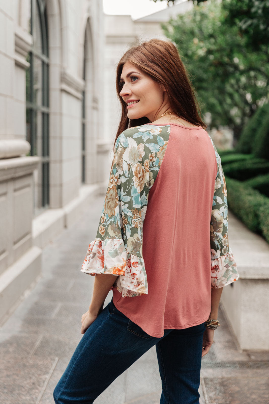 ONLINE EXCLUSIVE Wear Your Floral On Your Sleeves Top