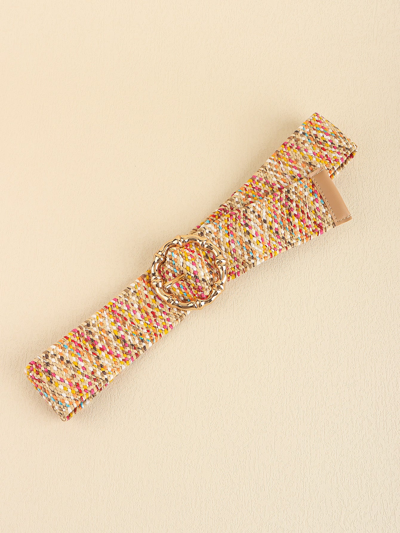 Multicolored Woven elastic Belt