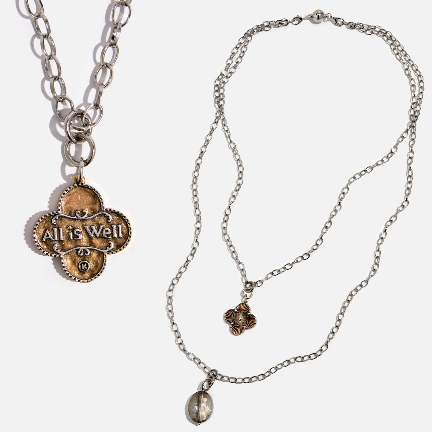 ONLINE EXCLUSIVE - All is well clover necklace