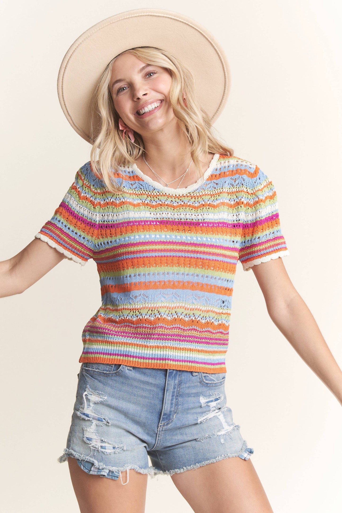 Gardens crochet top