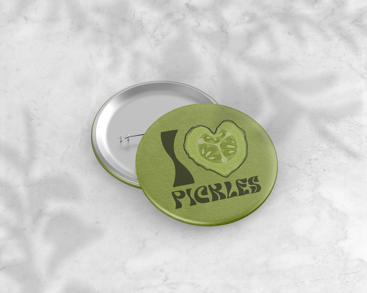I Love Pickles Button