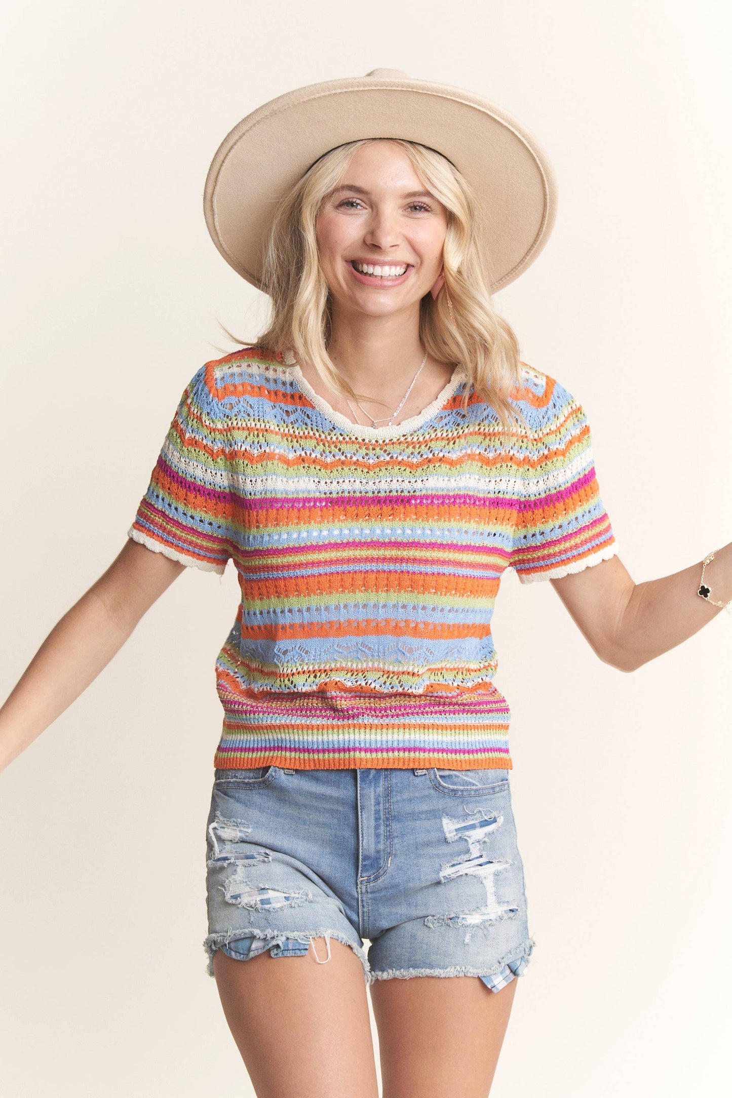 Gardens crochet top