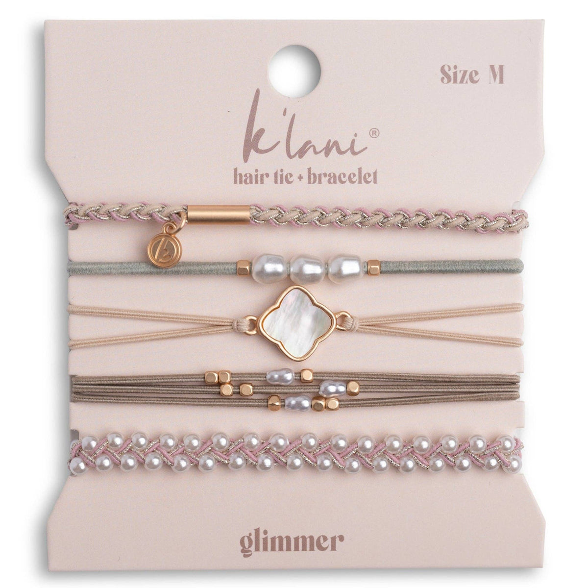 "Glimmer"  Hair Tie Bracelets