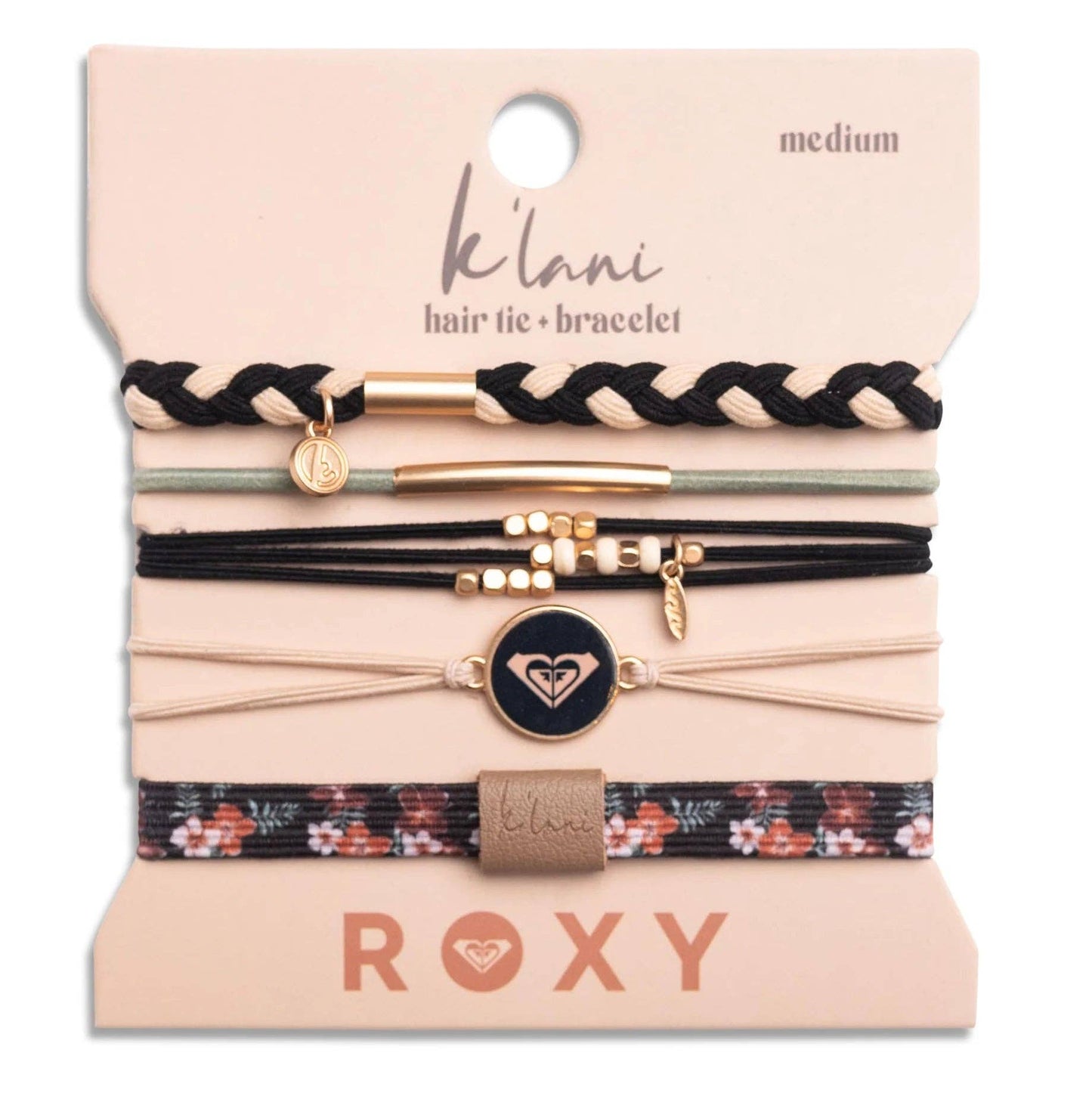 "Roxy Coastal Drift" Hair Tie Bracelets