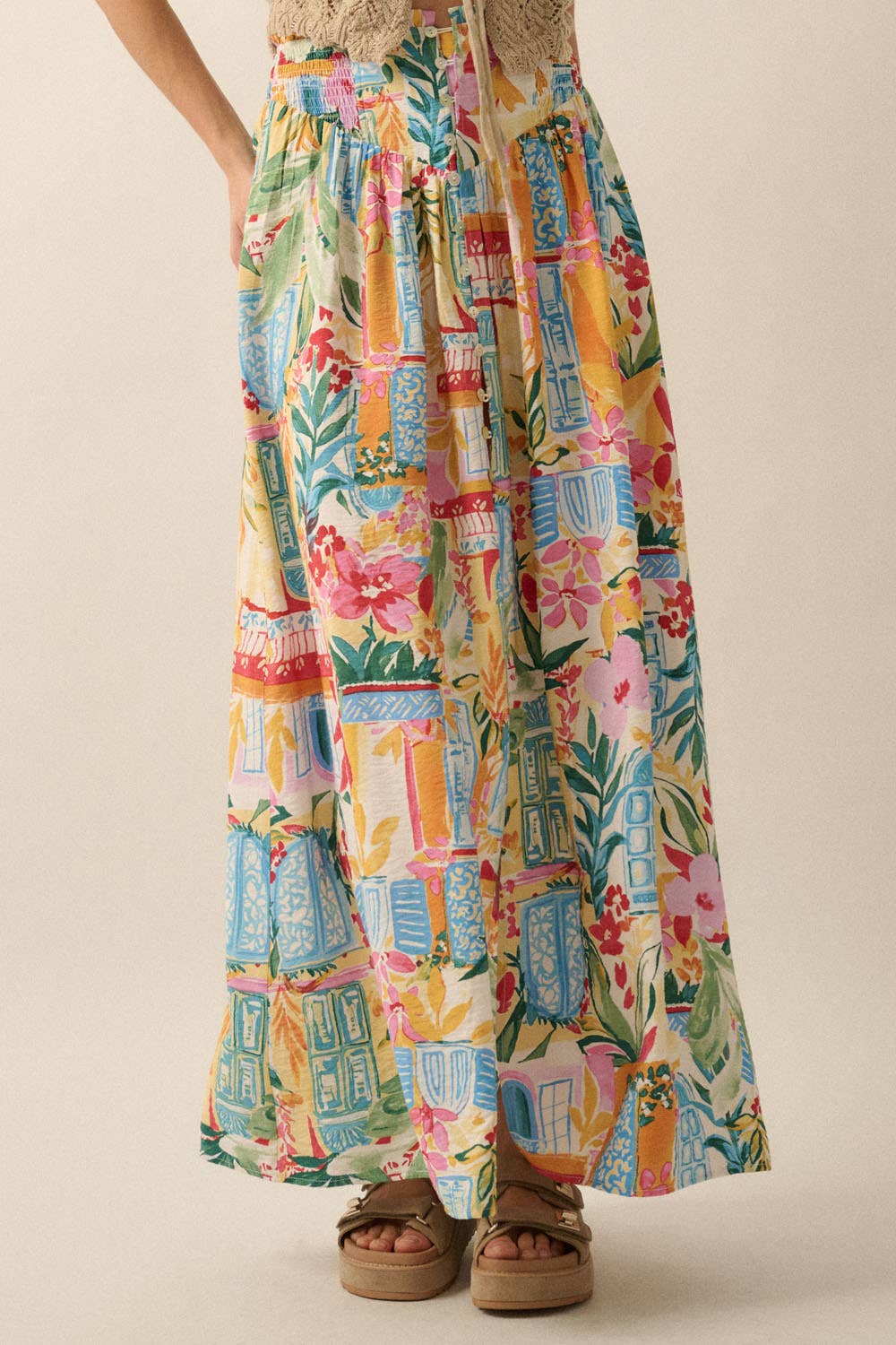Laney Floral Maxi Skirt