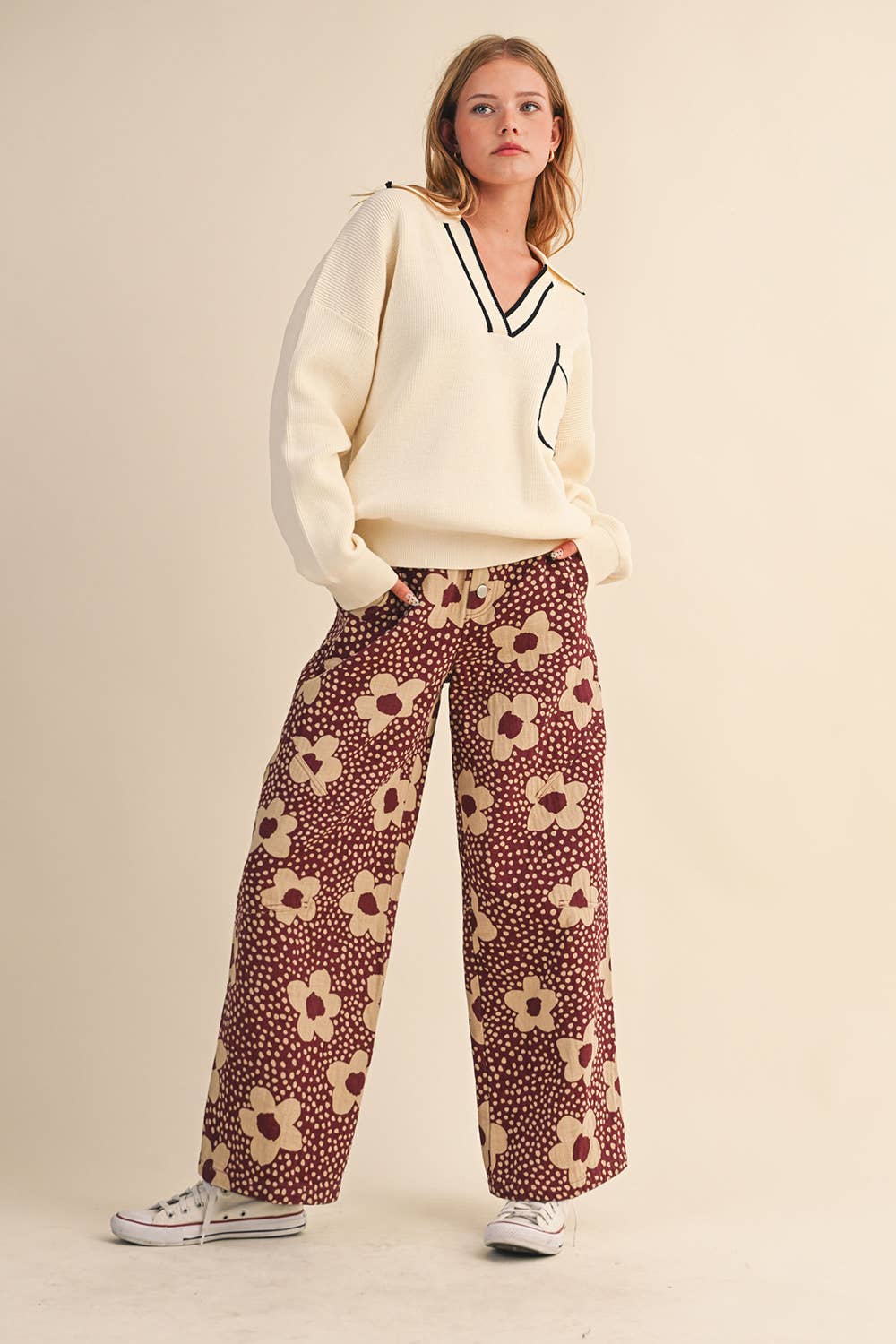 Young Bloomer floral print pant