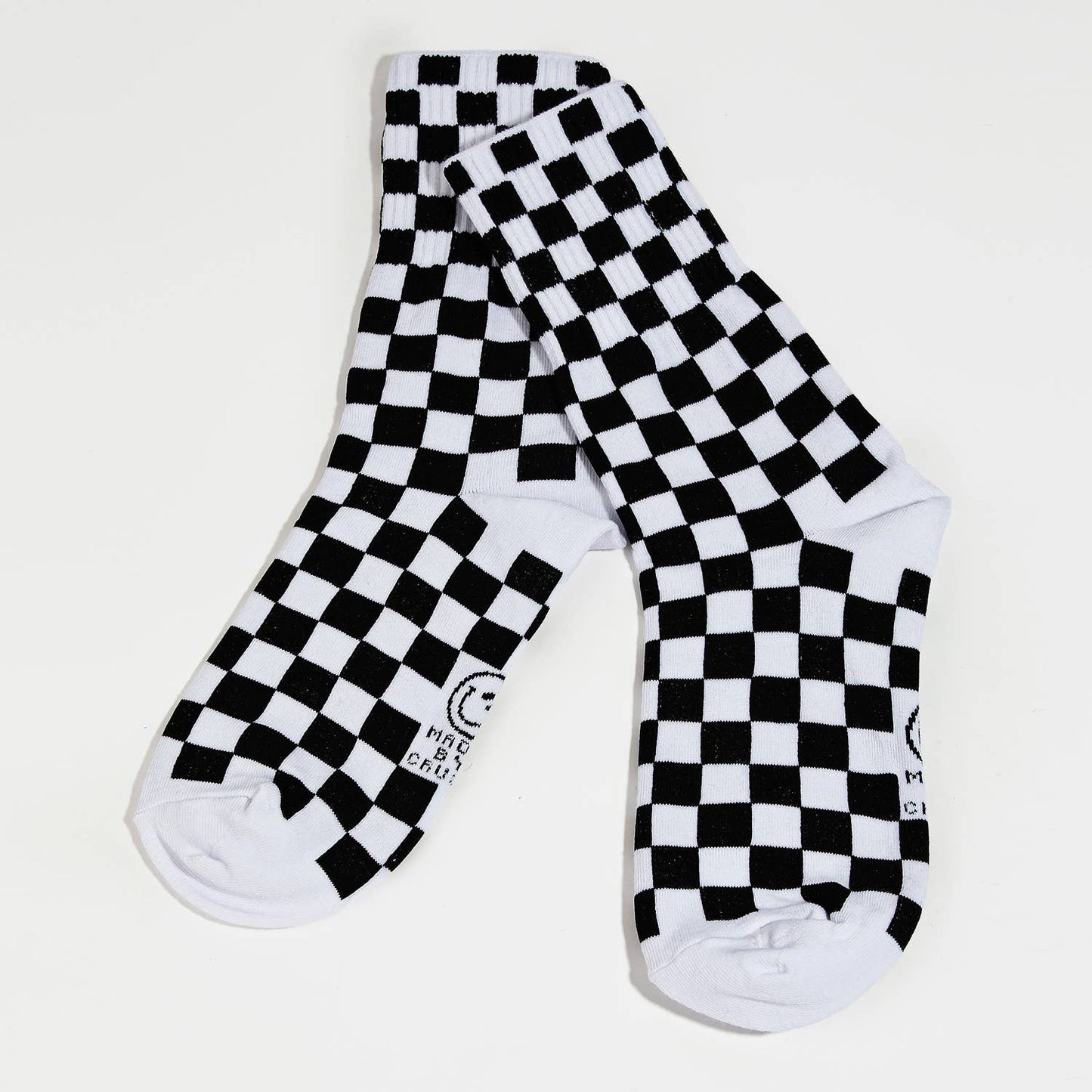 Black White Checkered Socks