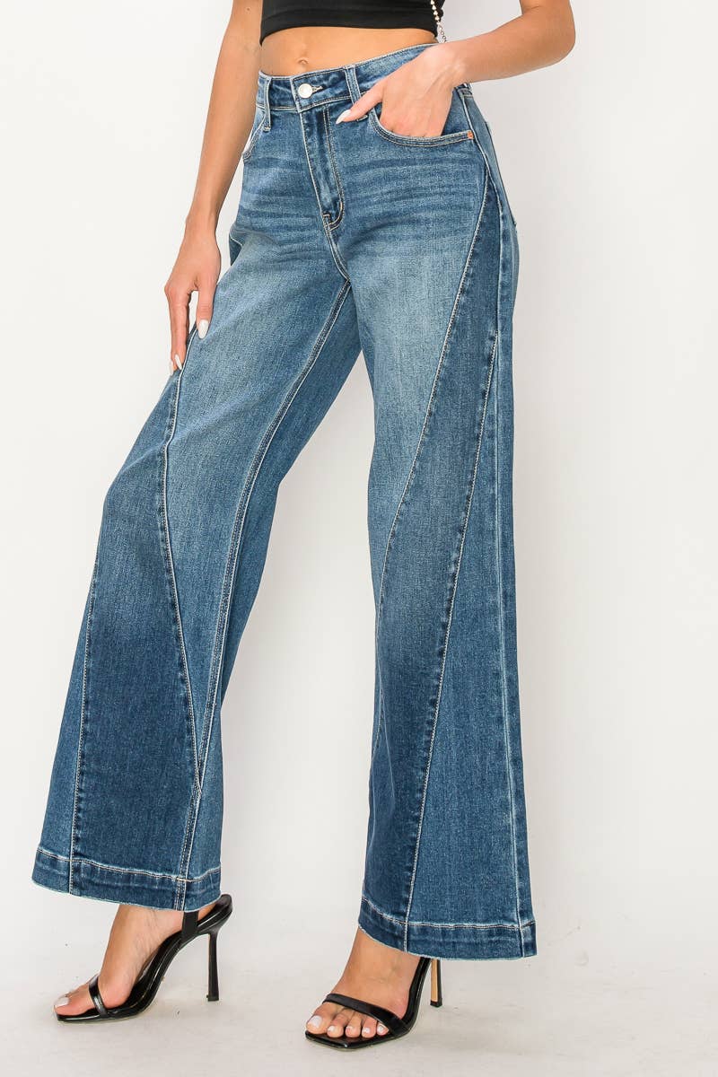 Artemis HIGH RISE RELAXED FLARED LEG JEANS