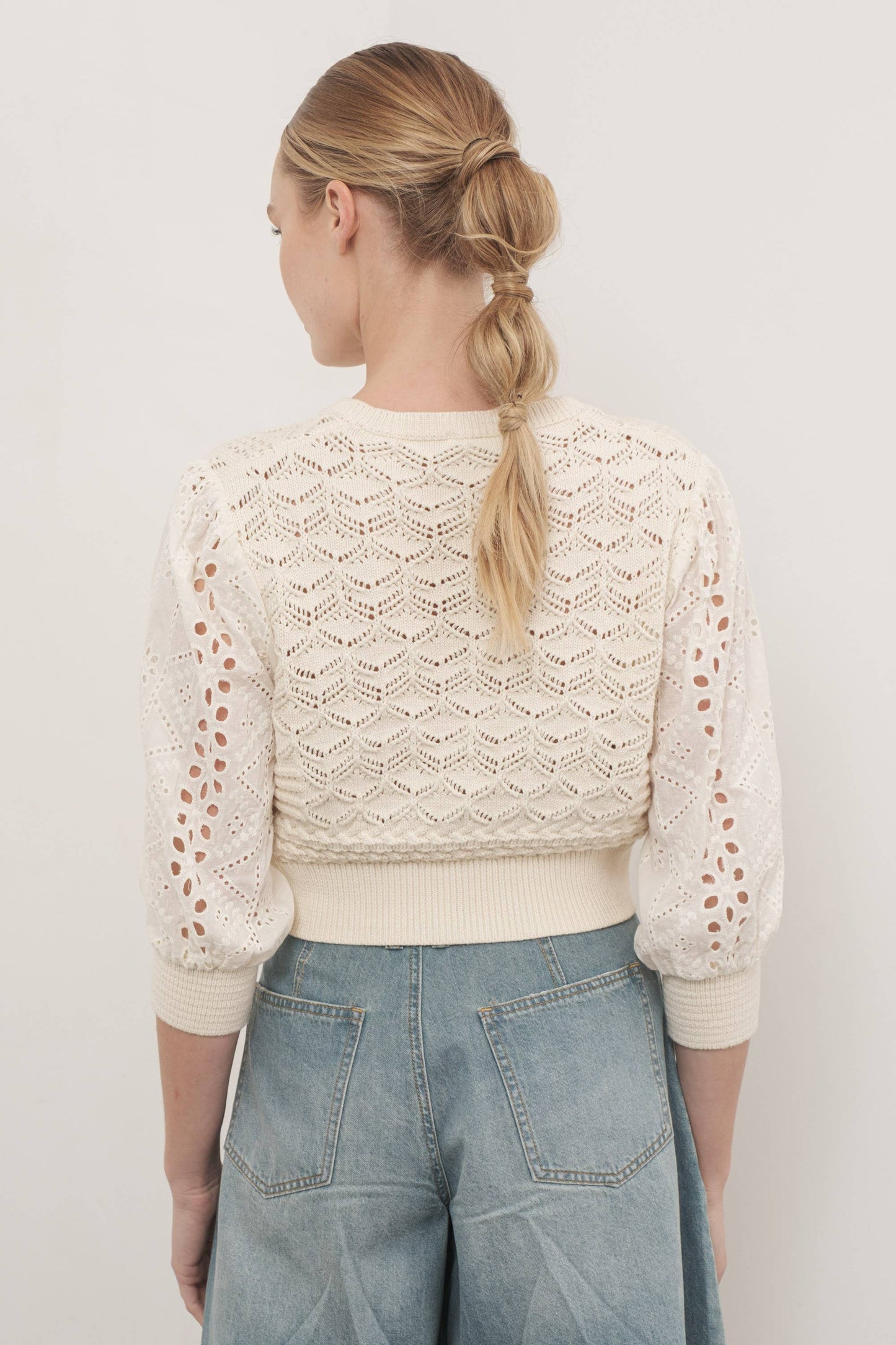 Jerry 3/4 sleeve cardigan /Top
