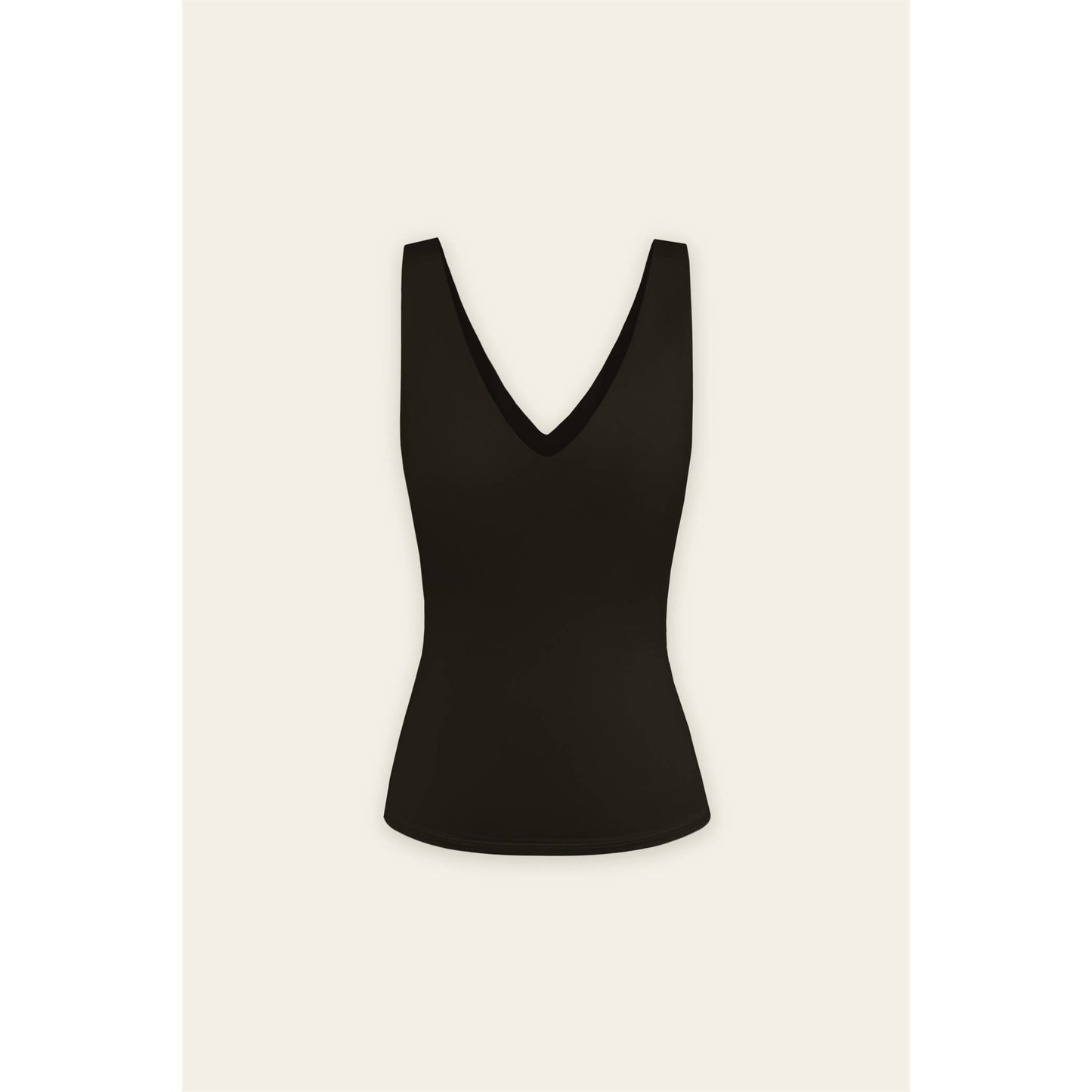 V Neck Double Faced Tank