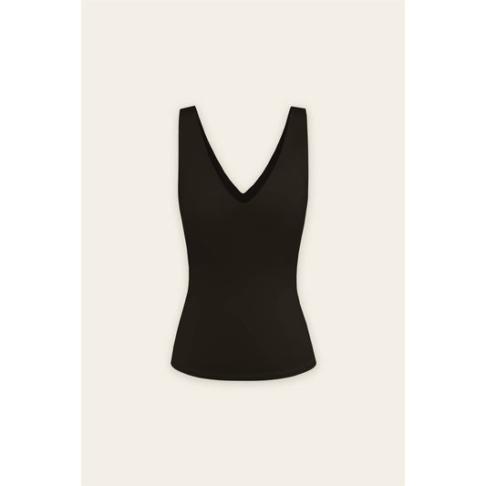 V Neck Double Faced Tank