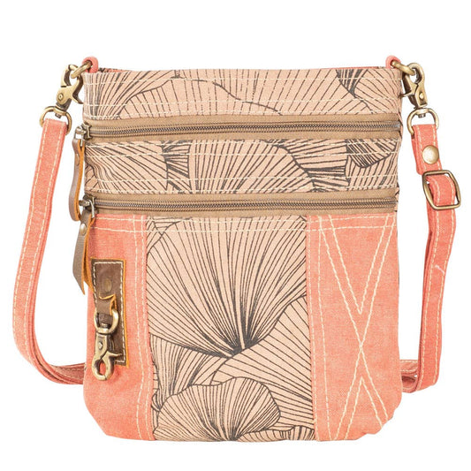 HandcraftedRed And Brown Shoulder Bag
