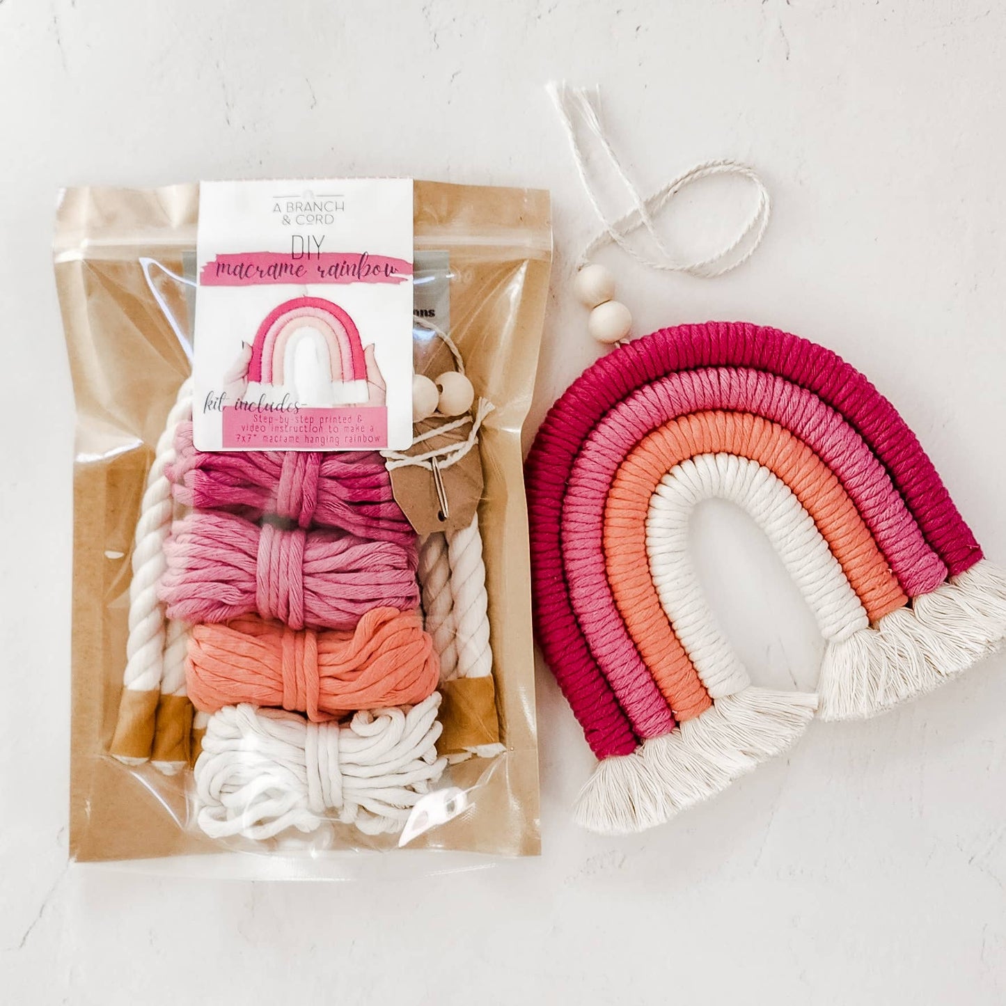 DIY Macrame Rainbow Kit / Craft/  Do It Yourself