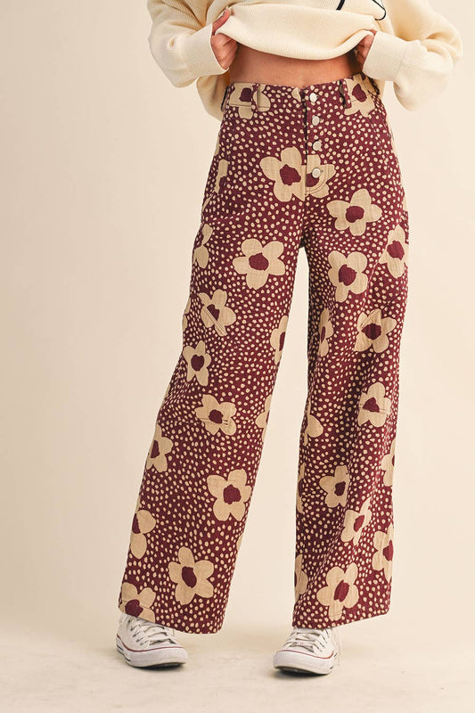 Young Bloomer floral print pant