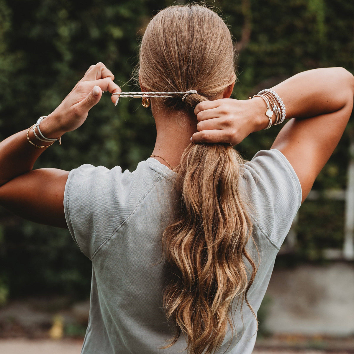 "Glimmer"  Hair Tie Bracelets