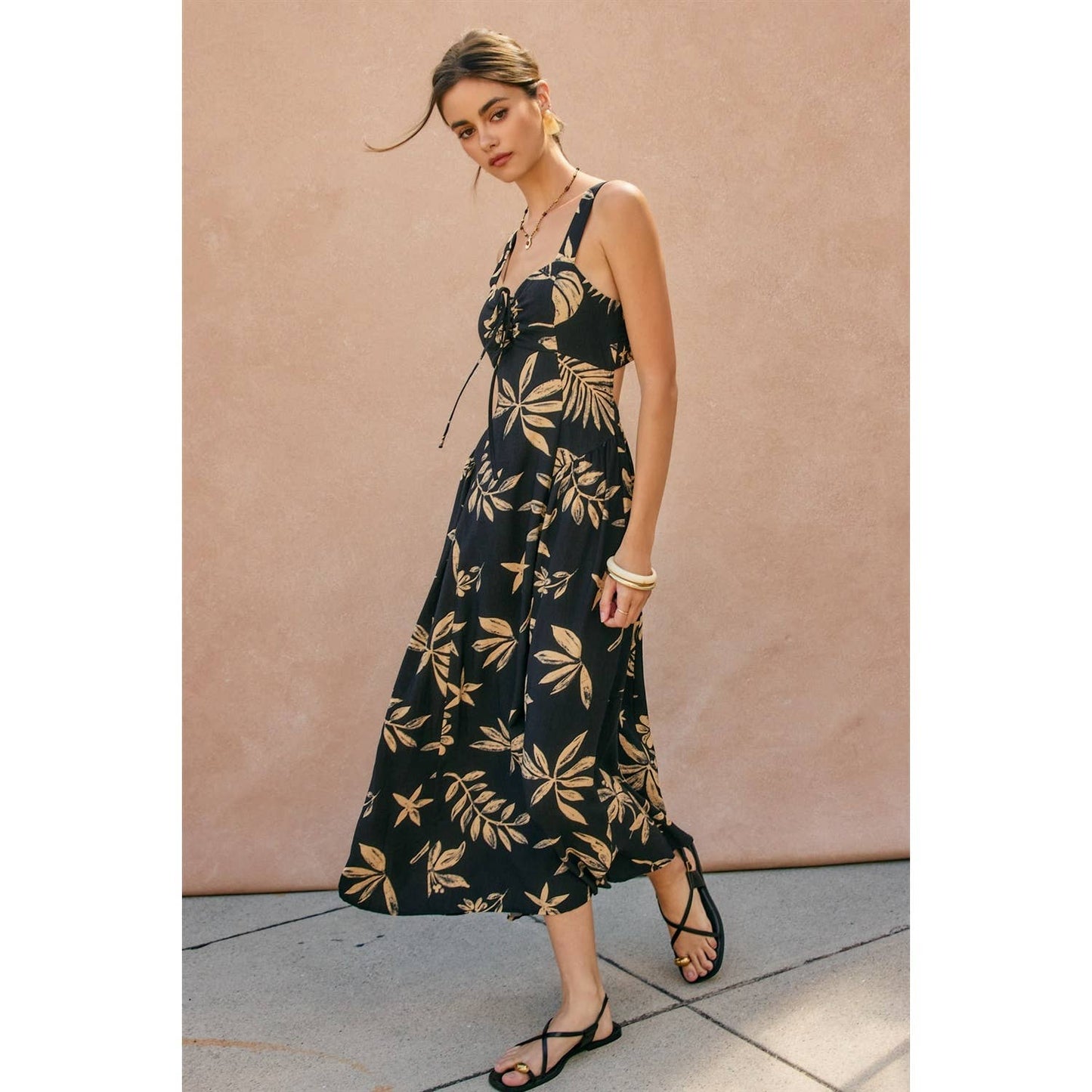 Coconut Kiss Knotted Midi Dress