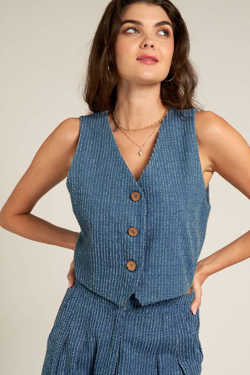 Harlee Button Down Vest