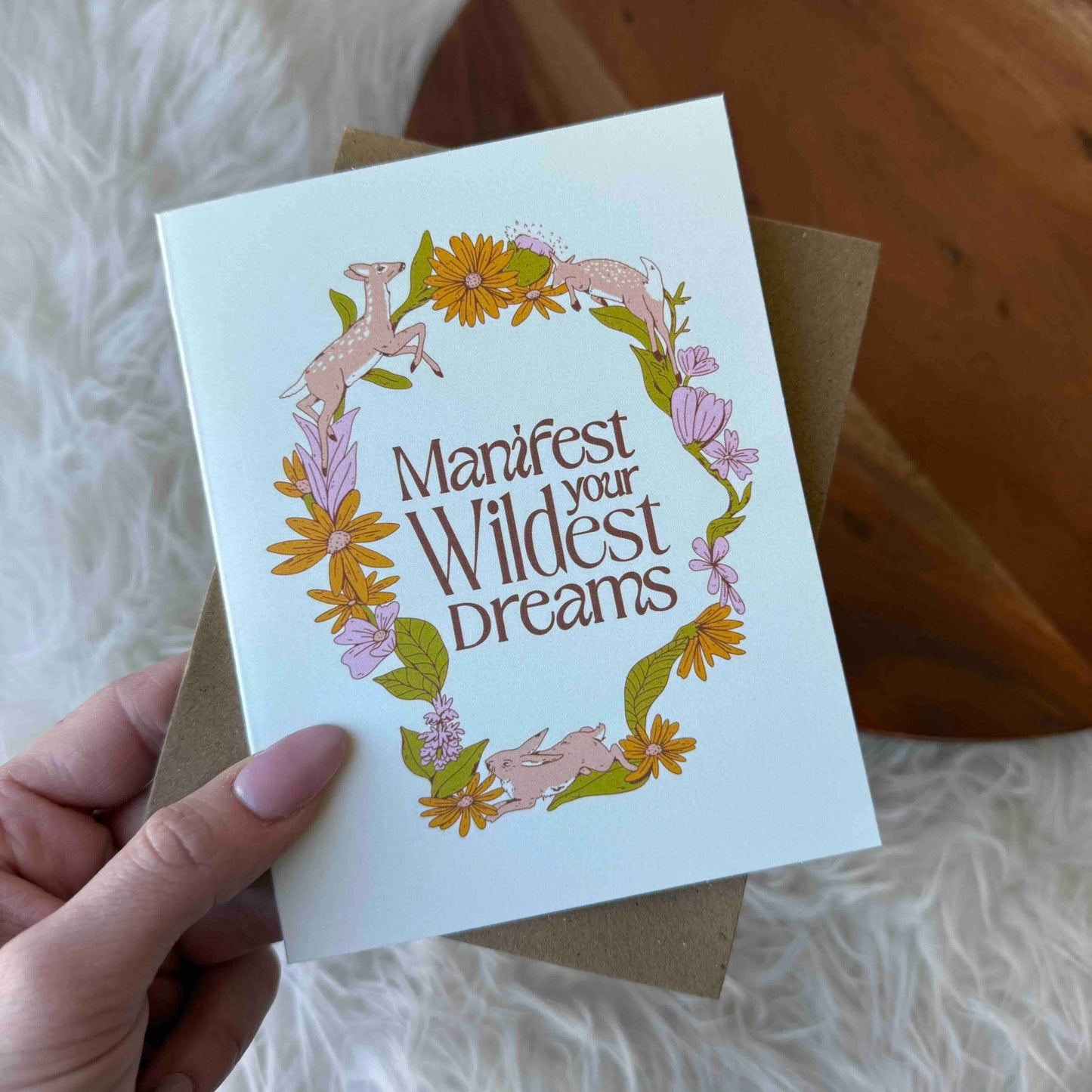 "Manifest Your Wildest Dreams" Greeting Card