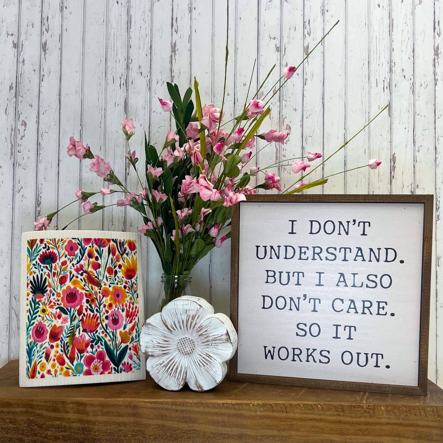 Tropical Flower Garden Swedish Dishcloths