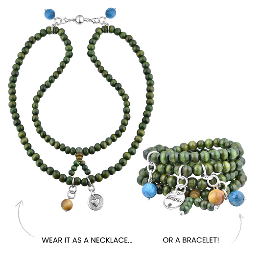 ONLINE EXCLUSIVE - Breathe boho wrap bracelet/necklace