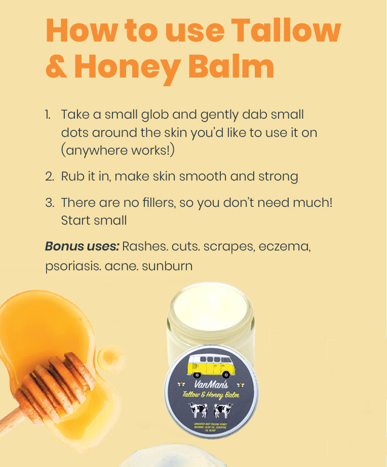 ONLINE EXCLUSIVE VanMan's Tallow & Honey Face Balm - Classic