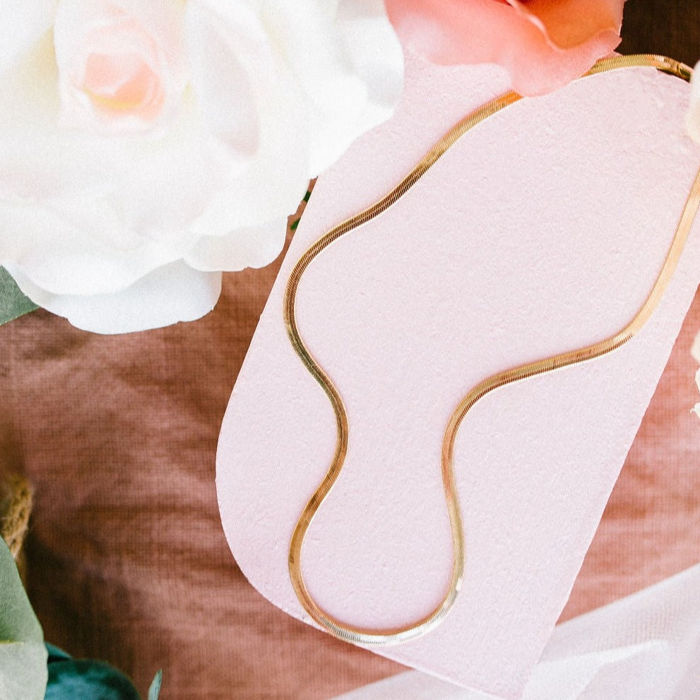 ONLINE EXCLUSIVE Jade Herringbone Necklace