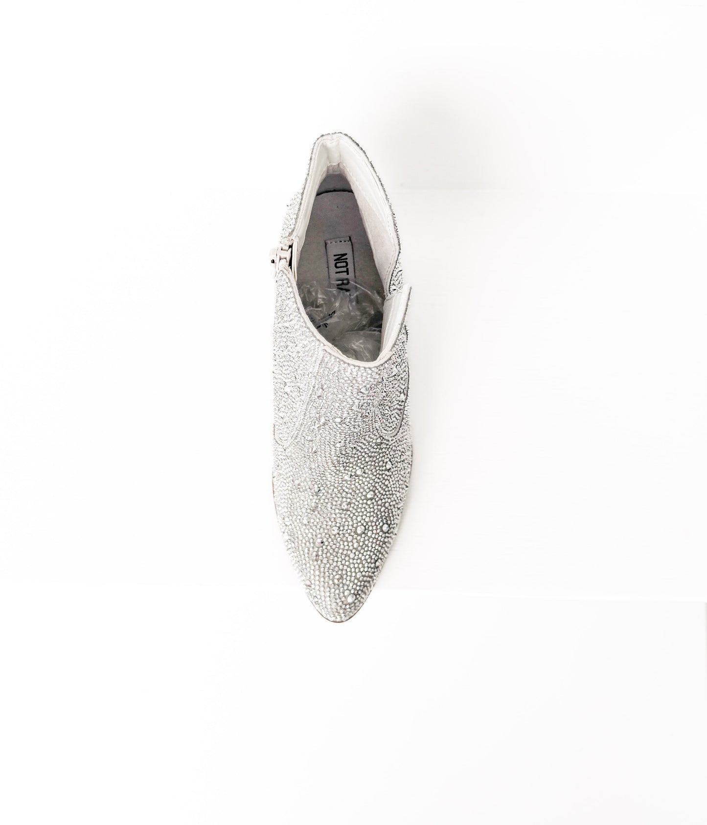 ONLINE EXCLUSIVE Shine Star Rhinestone Bootie in Silver