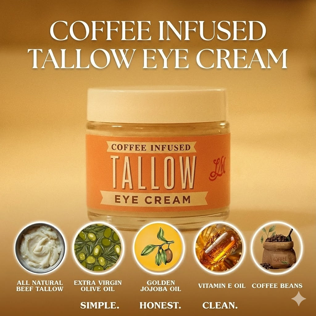 ONLINE EXCLUSIVE Lady May Coffee-Infused Tallow Eye Cream – Brighten, Firm & Revitalize Naturally