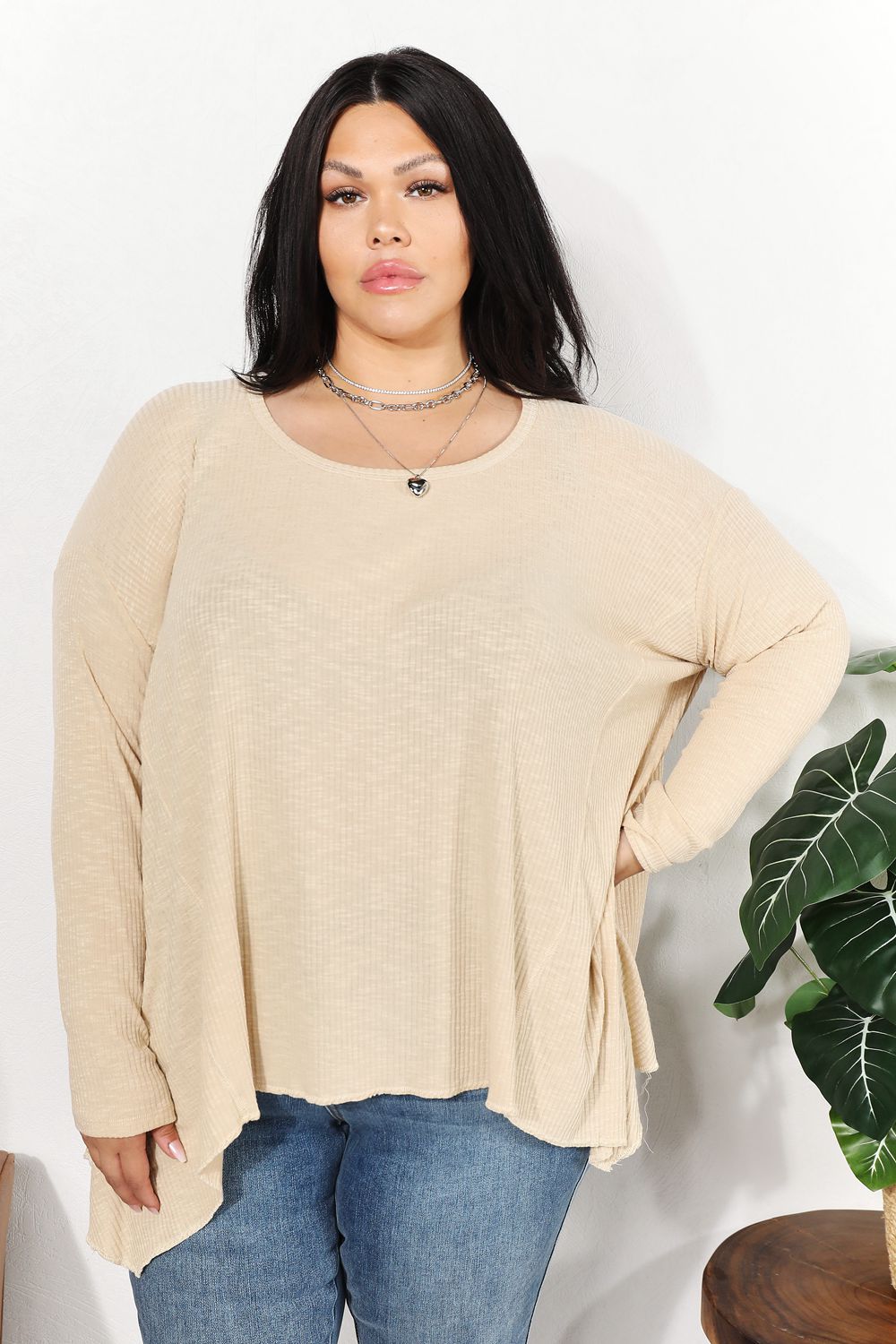 ONLINE EXCLUSIVE Oversized Super Soft Ribbed Top