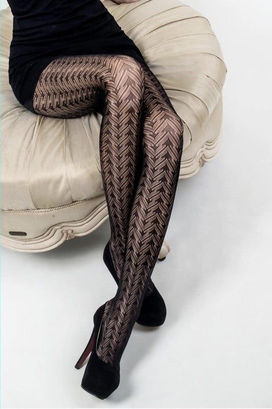 Triangle Prism Fishnet Tights