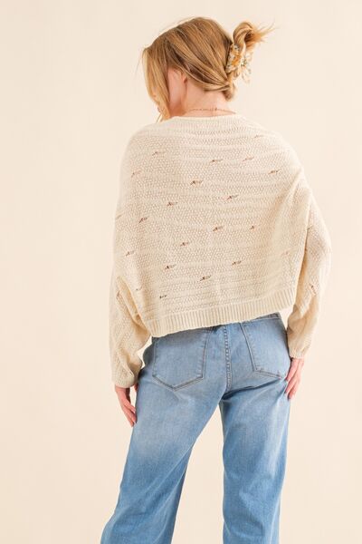 ONLINE EXCLUSIVE And The Why Dolman Sleeves Sweater