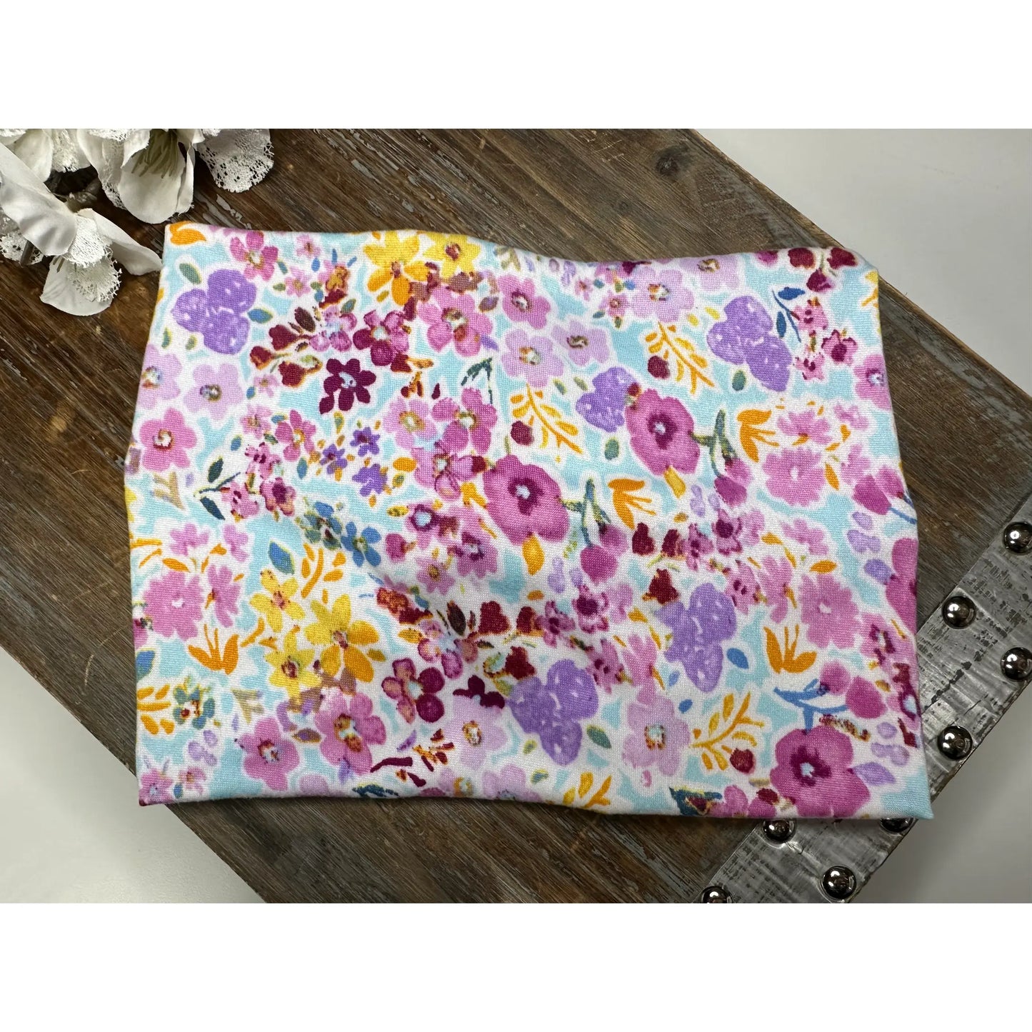 Womens 6" wide Spring Floral Headband