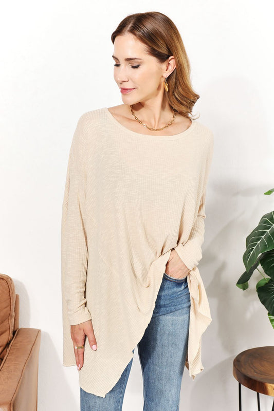 ONLINE EXCLUSIVE Oversized Super Soft Ribbed Top